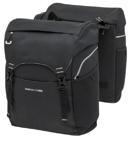 fietstas dubbel Sports 32 liter zwart