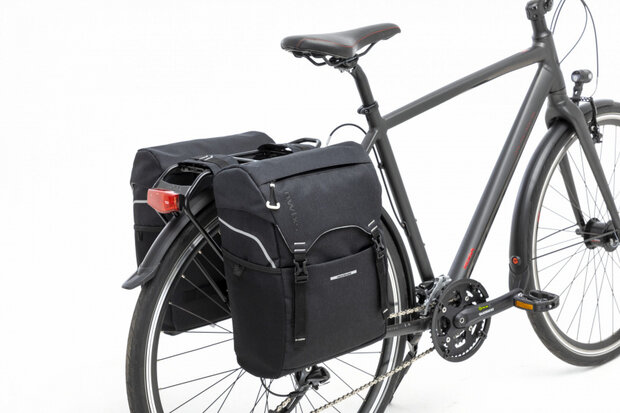 dubbele fietstas Sports Racktime 32 l zwart