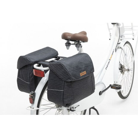 dubbele fietstas Joli Nomi 37 liter zwart