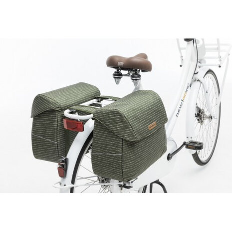 dubbele fietstas Joli Nomi 37 liter groen