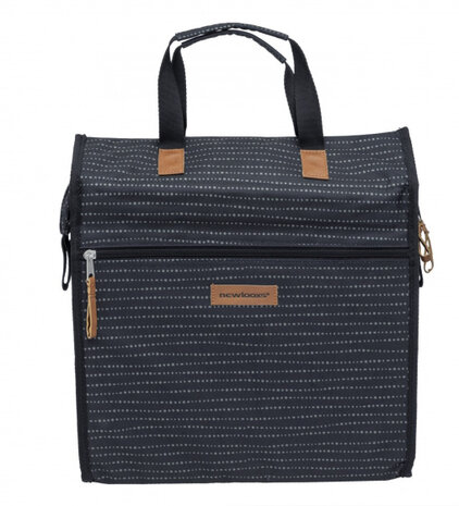 shopper fietstas Lilly Nomi 18 liter polyester zwart