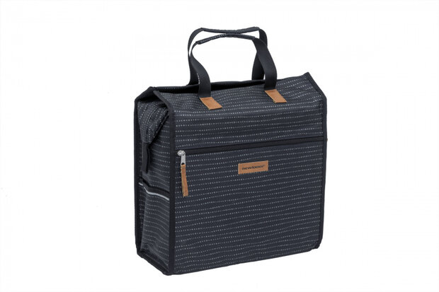shopper fietstas Lilly Nomi 18 liter polyester zwart