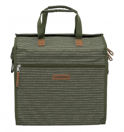 shopper fietstas Lilly Nomi 18 liter polyester groen