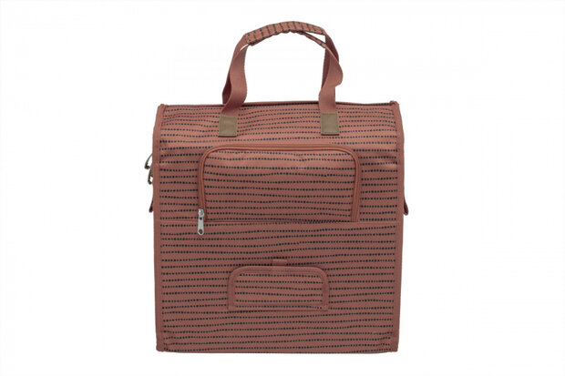shopper fietstas Lilly Nomi 18 liter polyester rood