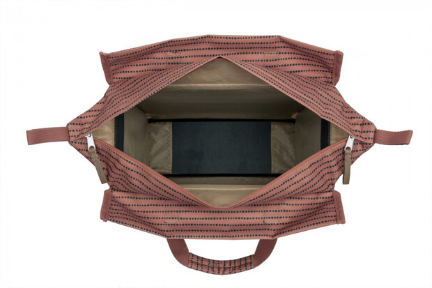 shopper fietstas Lilly Nomi 18 liter polyester rood