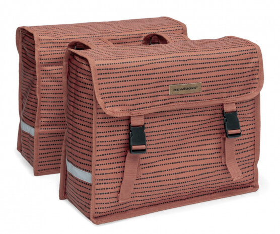 dubbele fietstas Fiori Nomi 30 liter rood
