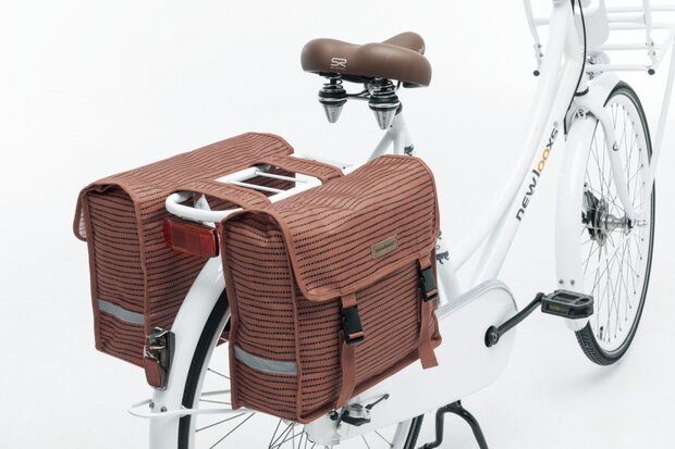 dubbele fietstas Fiori Nomi 30 liter rood