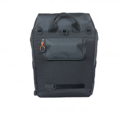 fietsrugzak Miles 17 liter PVC zwart/oranje - 18087