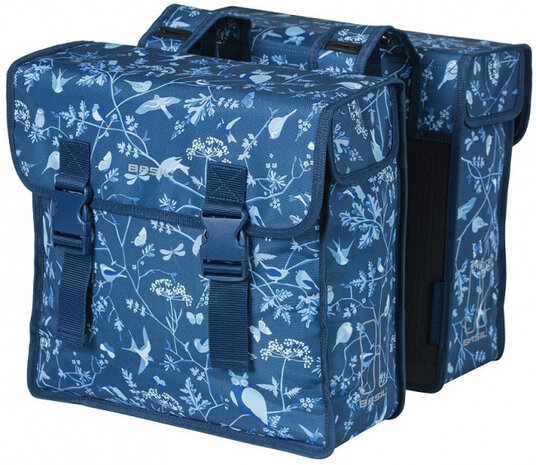 dubbele fietstas Wanderlust 35 liter blauw - 18089