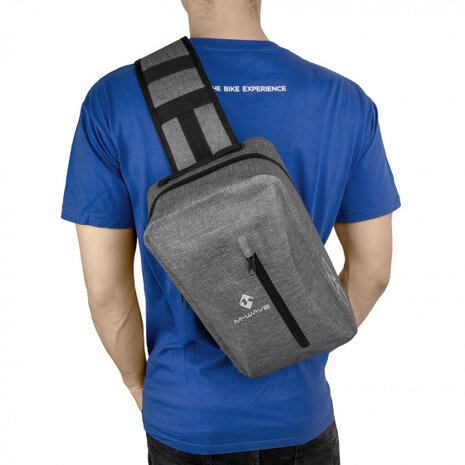 schoudertas Suburban Compact 8 liter nylon grijs