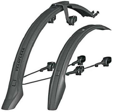 spatbordset Veloflexx 65 26-27,5 inch zwart 2-delig