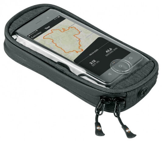 telefoonhoesje stuur Compit/Smartbag 155 x 80 mm zwart