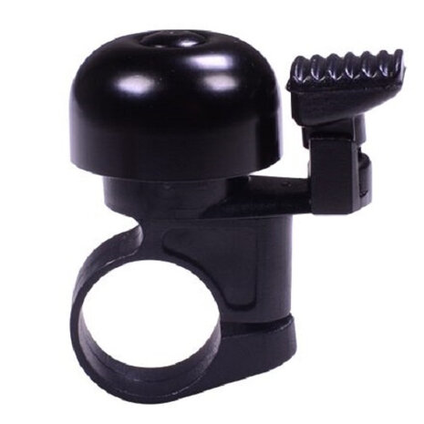 fietsbel Mini 32 mm zwart aluminium