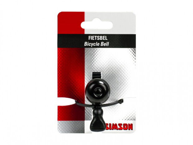 fietsbel Micro 23 mm zwart koper