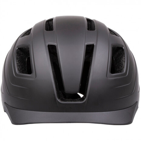 fietshelm Urban met licht ABS matzwart mt 59-61 cm