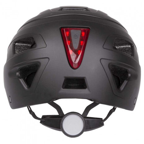 fietshelm Urban met licht ABS matzwart mt 59-61 cm