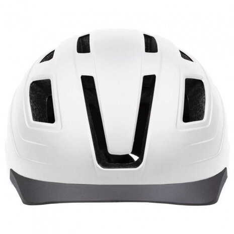 fietshelm Urban met licht ABS matwit mt 55-58 cm