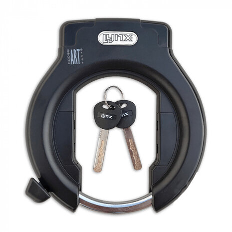 ringslot Lazo ART-2 staal 7,4 cm zwart
