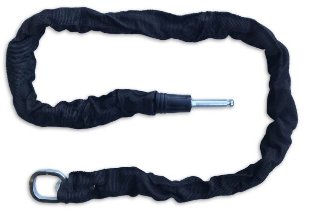 insteekketting 100 cm staal zwart
