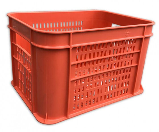 fietskrat 30 liter oranje
