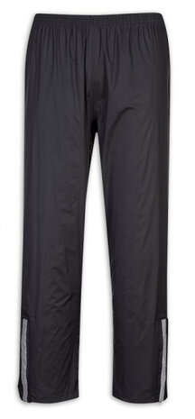 regenbroek Dry &amp; Go heren nylon zwart maat XL