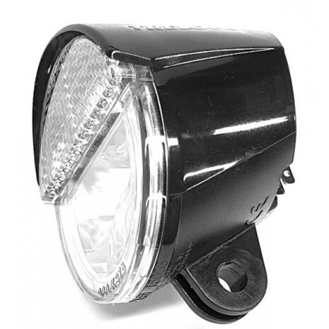 voorlamp LS100 E-Bike 6 volt met CR8/NEX-houder zwart