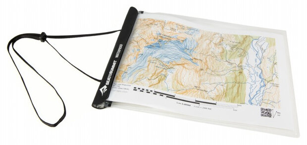 kaarthouder waterdicht 33 x 28 cm PVC transparant