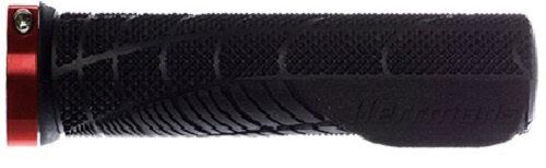 handvatten Shark Lock Fin 130 x 22 mm TPE zwart/rood