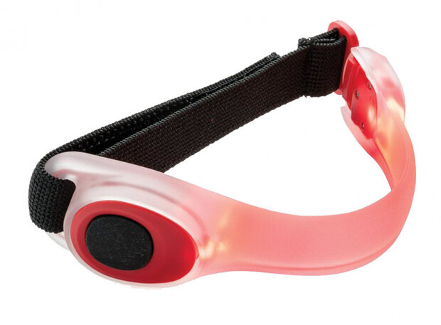 veiligheidsarmband led 22,2 x 5,4 cm TPU rood