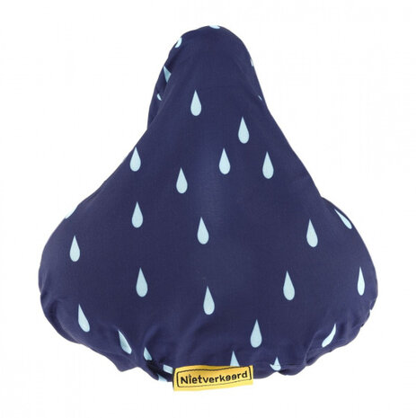 zadeldek druppel 17 x 25 cm polyester donkerblauw