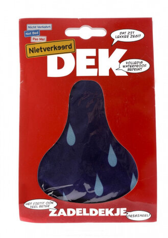 zadeldek druppel 17 x 25 cm polyester donkerblauw