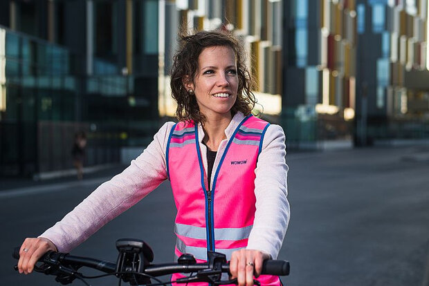 veiligheidshesje Lucy dames polyester roze maat XXL