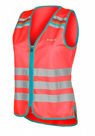 veiligheidshesje Lucy dames polyester rood maat S