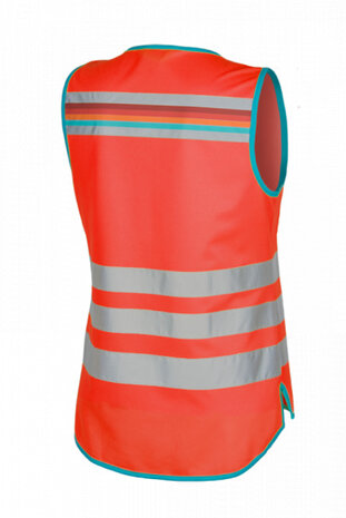 veiligheidshesje Lucy dames polyester rood maat S