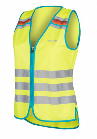 veiligheidshesje Lucy dames polyester geel maat S
