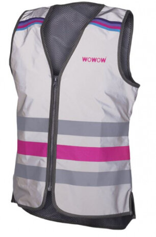 veiligheidshesje Lucy FR polyester/mesh grijs/roze mt 3XL