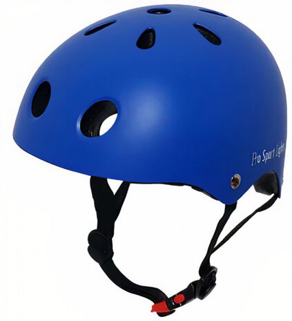 fietshelm junior polystyreen blauw maat M
