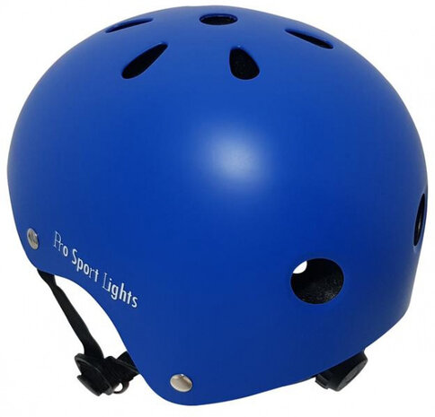 fietshelm junior polystyreen blauw maat M