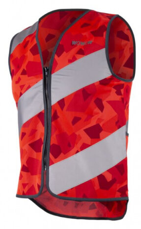 veiligheidshesje Rysy polyester rood maa tM