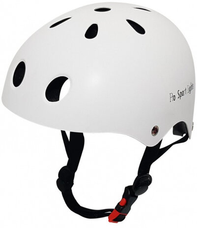 fietshelm junior polystyreen wit maat M