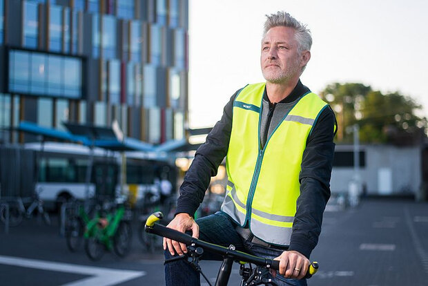 veiligheidshesje Amsterdam polyester geel maat XL