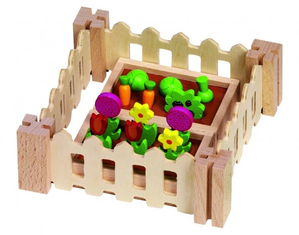 Houten Poppenhuis Tuintje Met Accessoires
