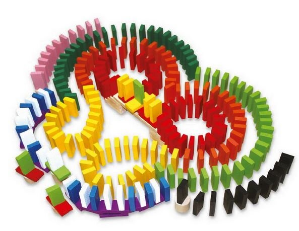 Domino Rally Maxi 560 houten stenen