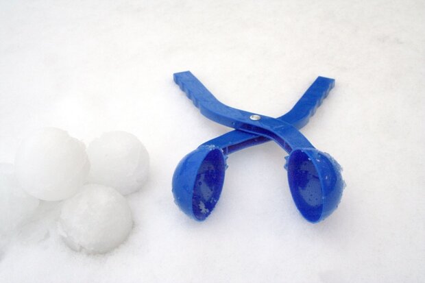 sneeuwbaltang rood 37 cm