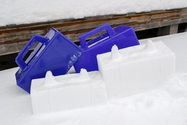 Zandkasteel/Iglomaker blauw 2 stuks