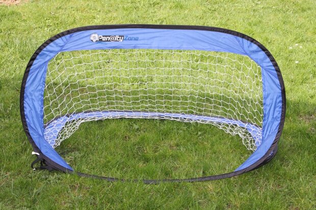 voetbalgoal pop-up blauw 122 x 66 x 66 cm