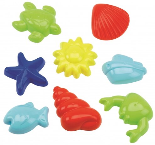 zee zandvormpjes 8 stuks