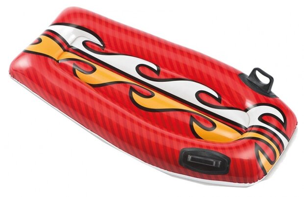 opblaasbare bodyboard rood 112 x 62 cm