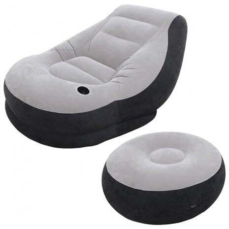 loungestoel met voetensteun 130 x 99 x 76 cm
