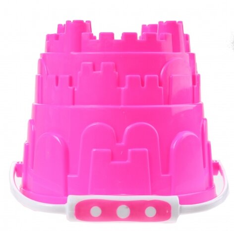 emmer zandkasteel 13 x 17 cm roze